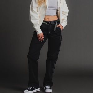 Dickies black stitch carpenter pants